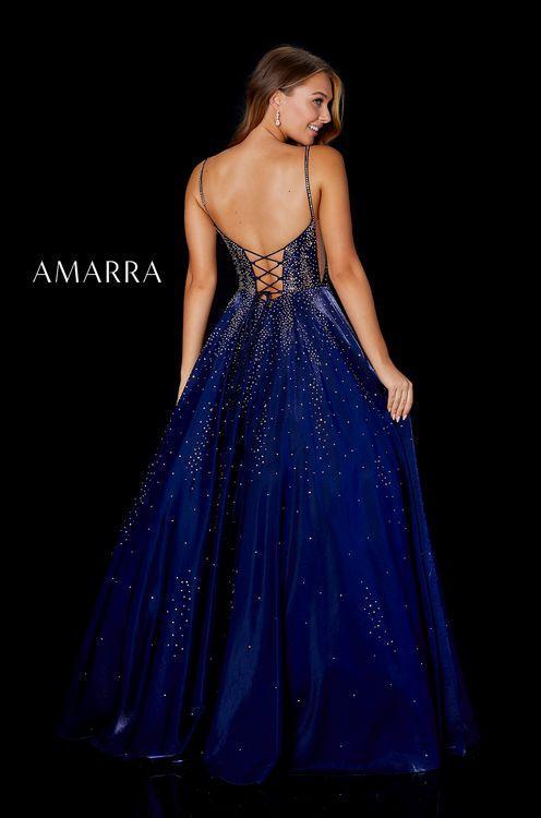 Amarra 87292 shimmer satin ballgown corset size 2 purple - Image 3