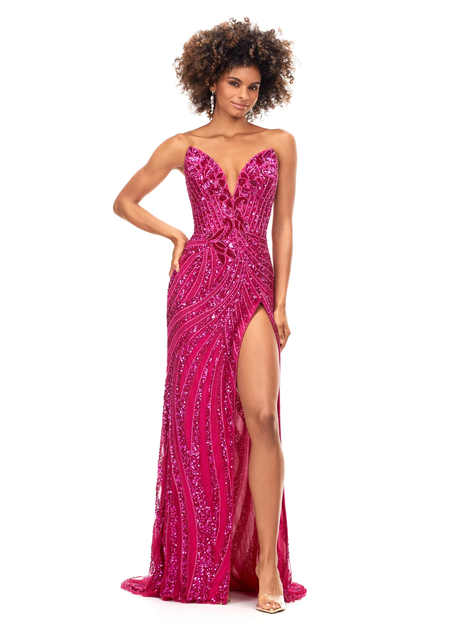 Ashley Lauren 11236 Size 4,8,14,16 Black/Silver Prom Dress - Image 36