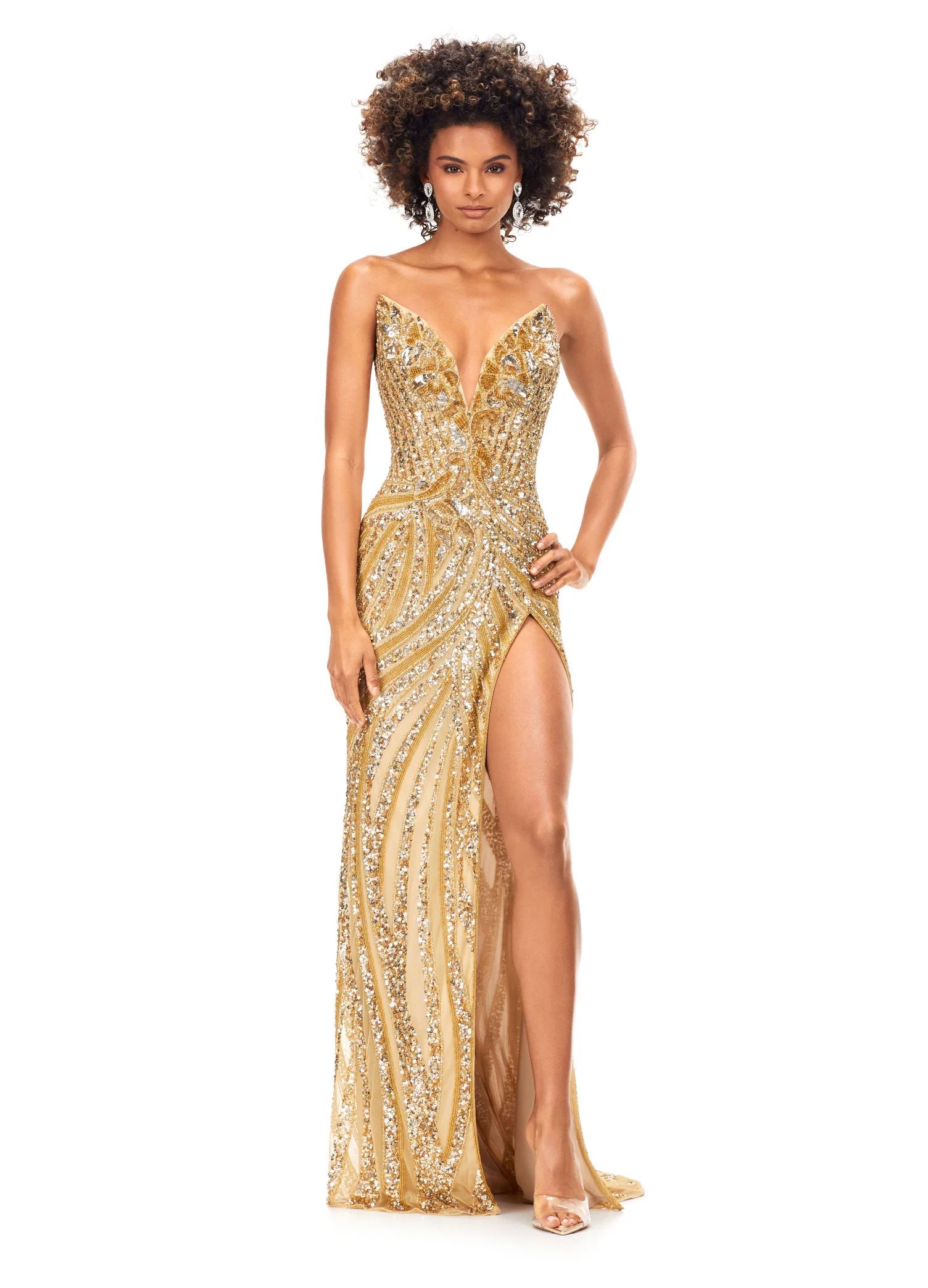 Ashley Lauren 11236 Size 4,8,14,16 Black/Silver Prom Dress - Image 42