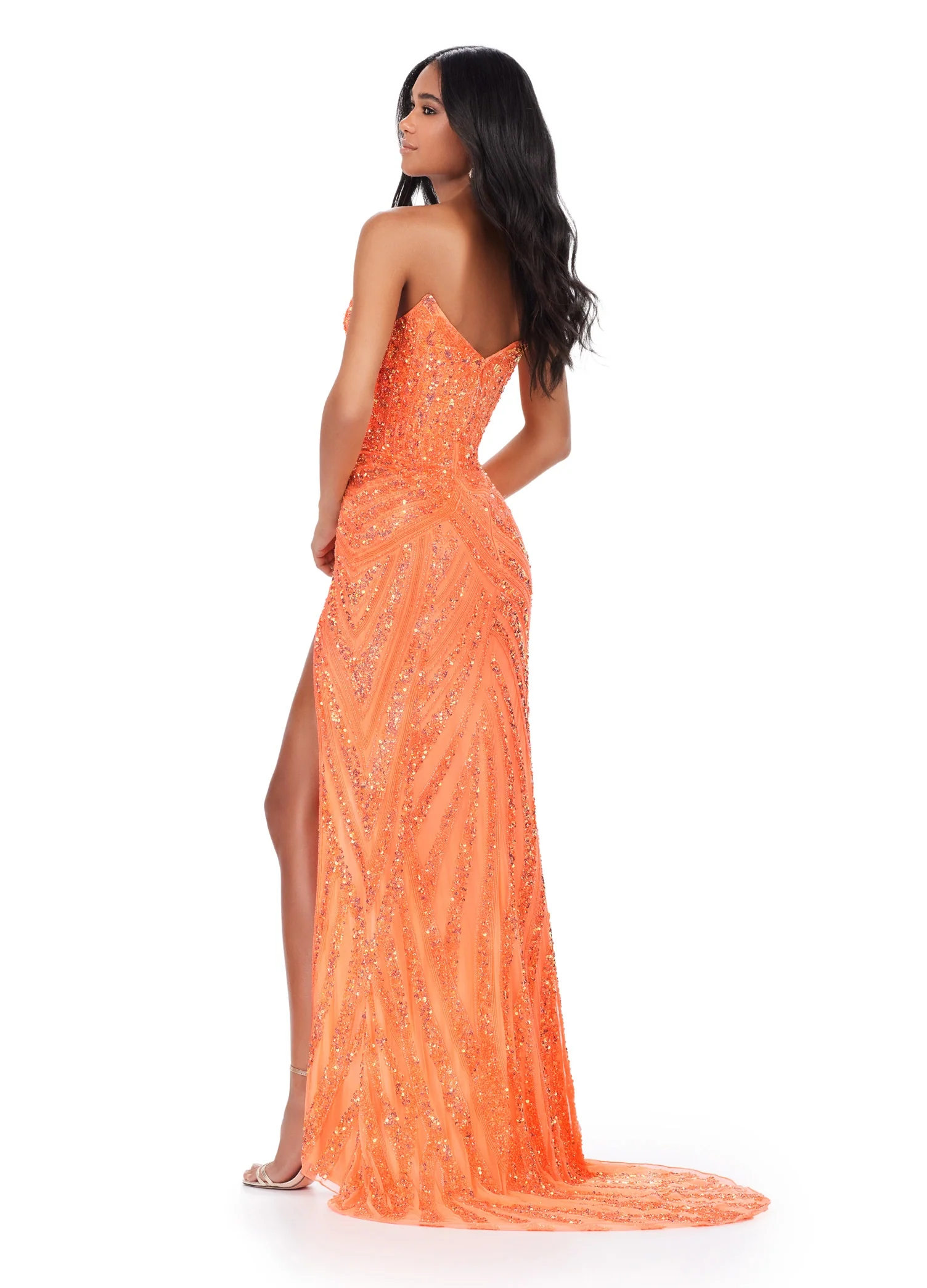 Ashley Lauren 11236 Size 4,8,14,16 Black/Silver Prom Dress - Image 74