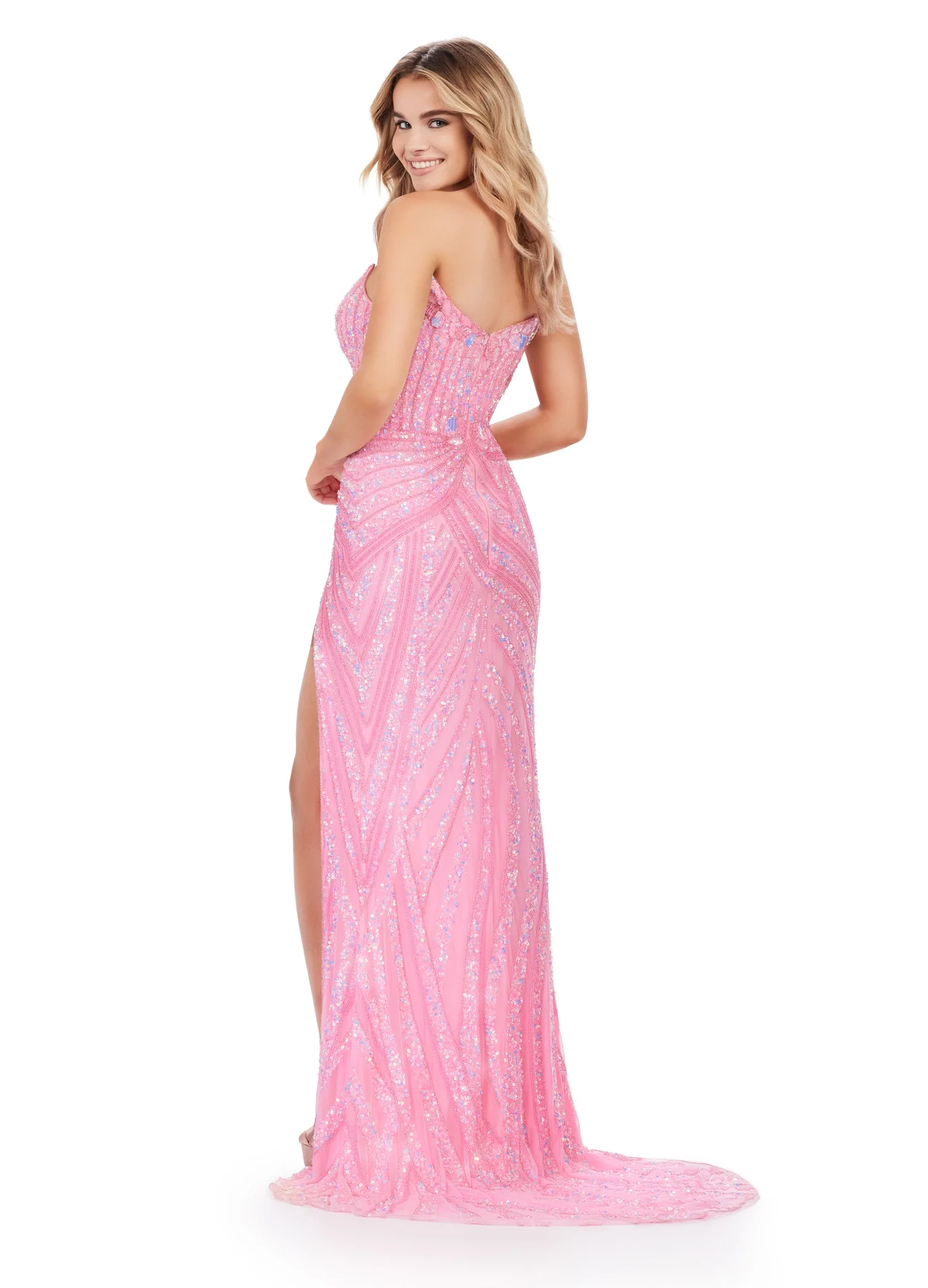 Ashley Lauren 11236 Size 4,8,14,16 Black/Silver Prom Dress - Image 79