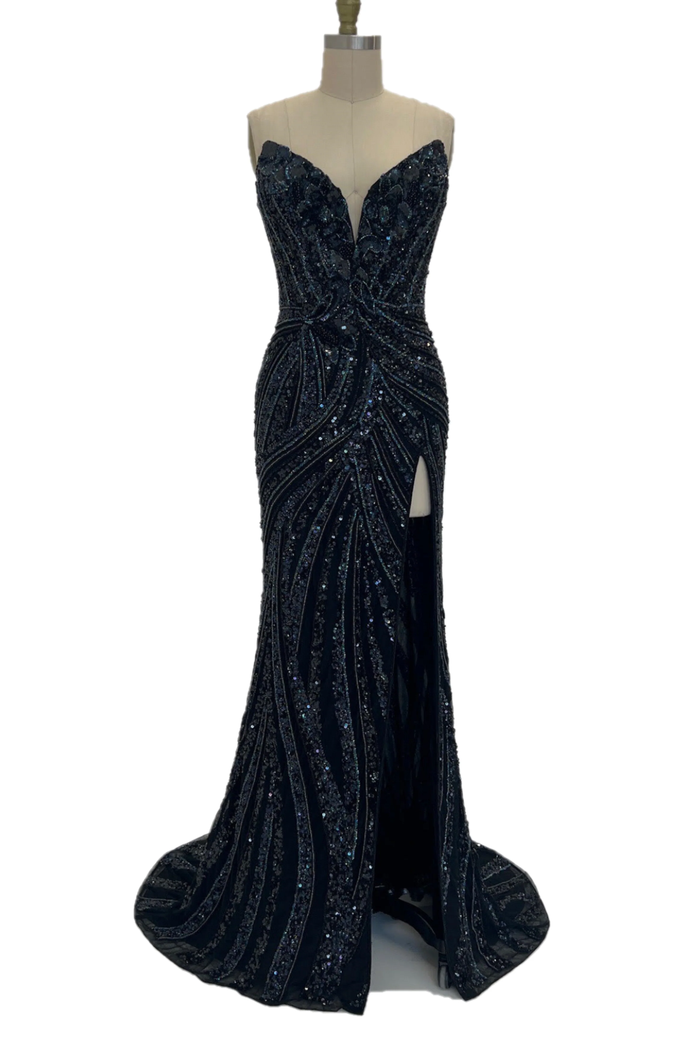 Ashley Lauren 11236 Size 4,8,14,16 Black/Silver Prom Dress - Image 80