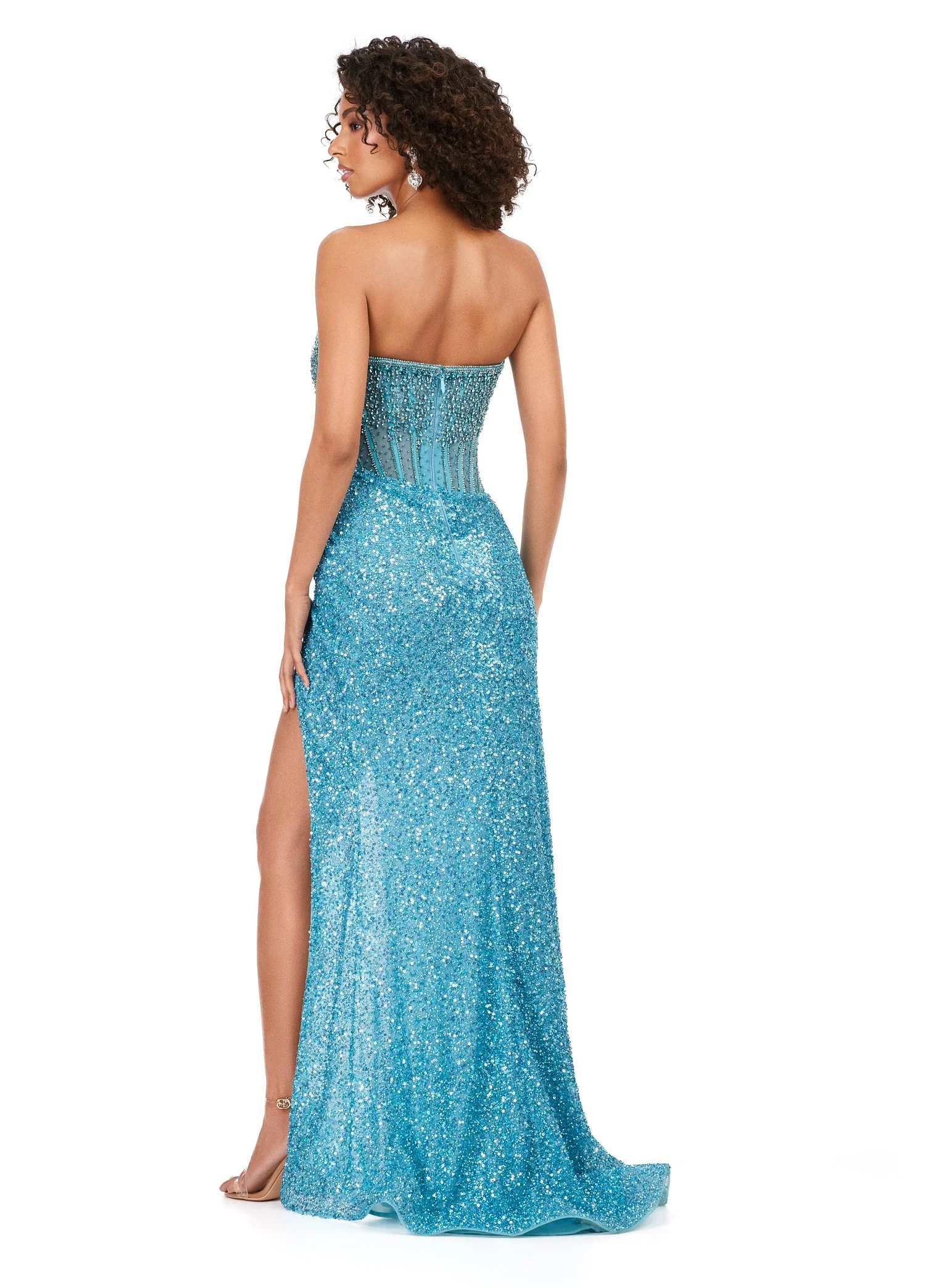 Ashley Lauren 11238 Corset Bustier Gown - Image 17