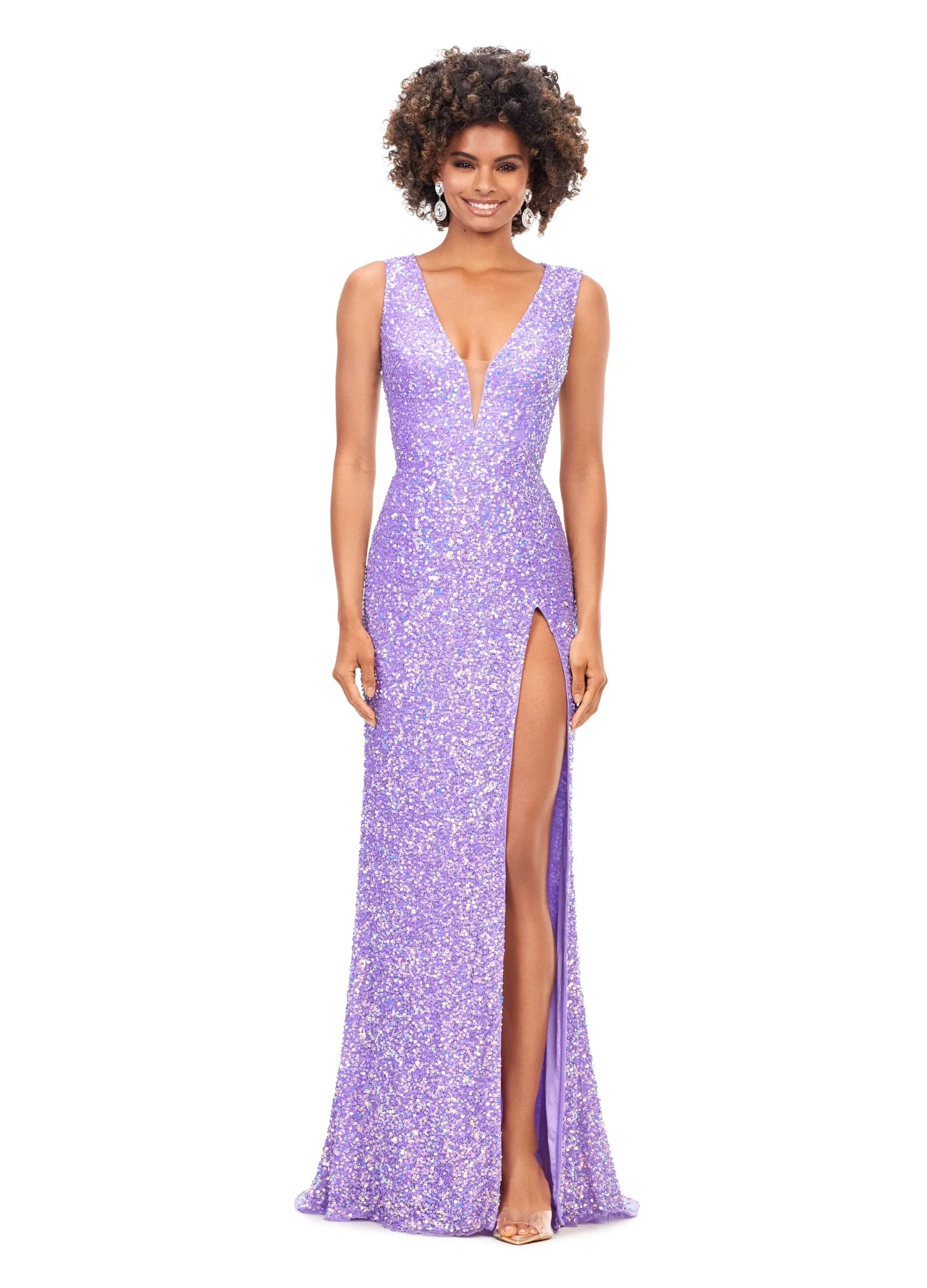 Ashley Lauren 11373 Electric Watermelon Prom Dress sz 6 Lace Up Back Fully Beaded Evening Gown - Image 5