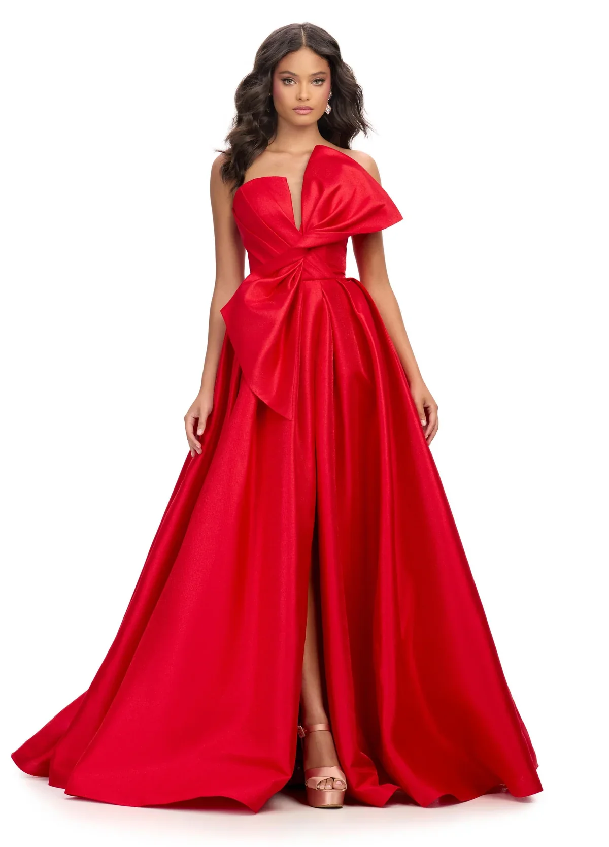Ashley Lauren 11609 Formal Dress Ballgown Oversized Bow - Image 14