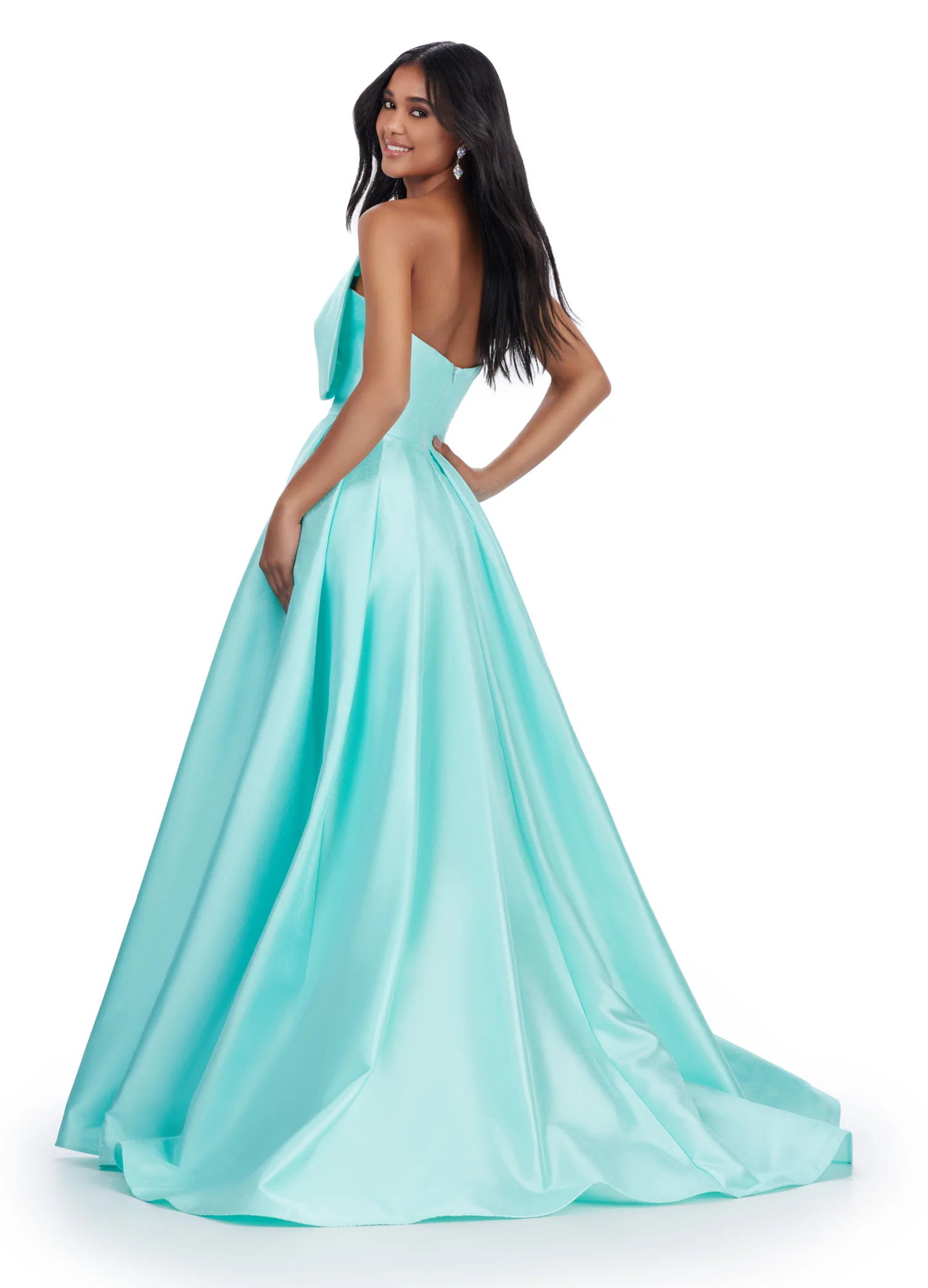 Ashley Lauren 11609 Formal Dress Ballgown Oversized Bow - Image 21