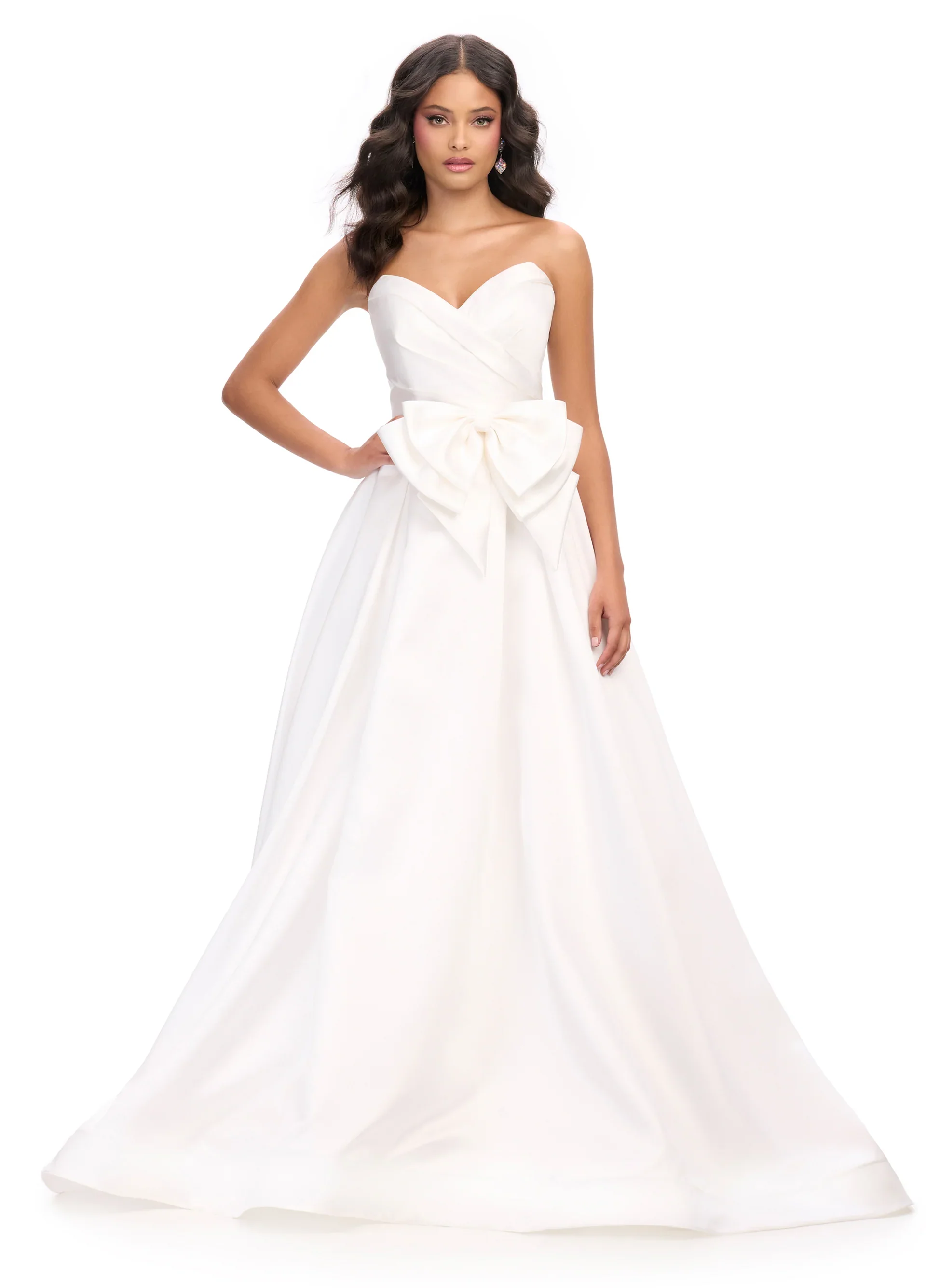 Ashley Lauren 11770 Strapless Ballgown Formal Prom Dress Pageant Mikado Gown A Line - Image 3