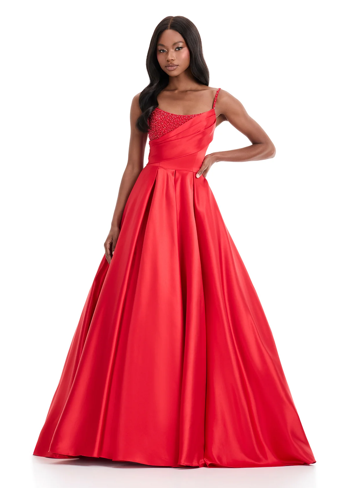 Ashley Lauren 12086 Pageant Dress Ballgown Prom Formal Teen - Image 3