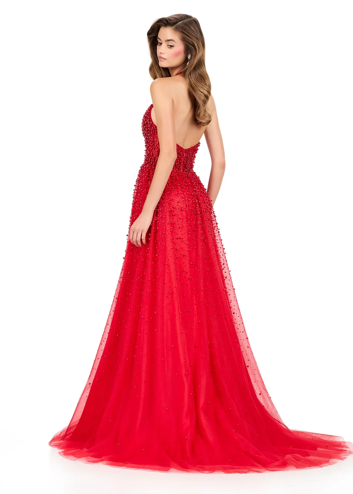 Ashley Lauren 12268 Size 6 Yellow Pearl Prom Dress A Line - Image 11