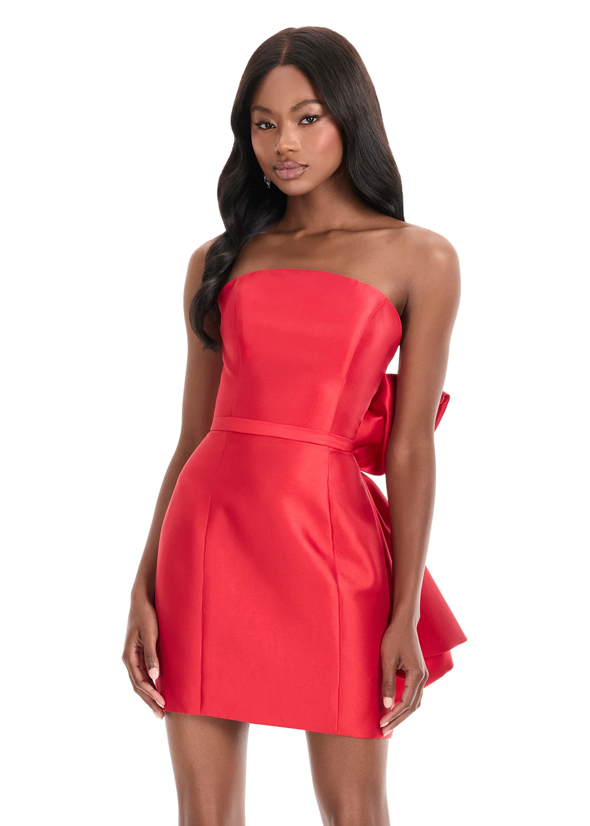 Ashley Lauren 4875 Oversized Bow Homecoming Dress - Image 8