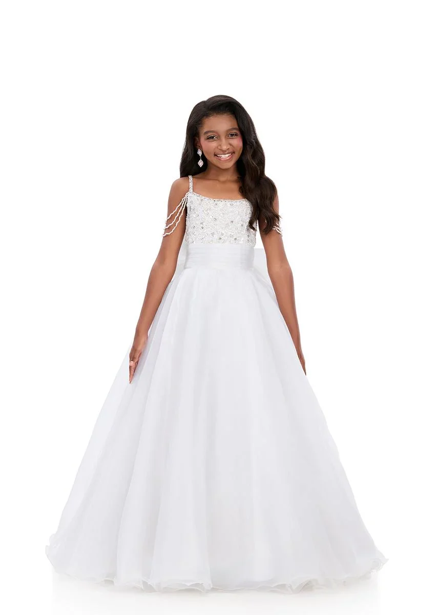ASHLEYlauren 8356 Girls Pageant Gown Large Back Bow - Image 3