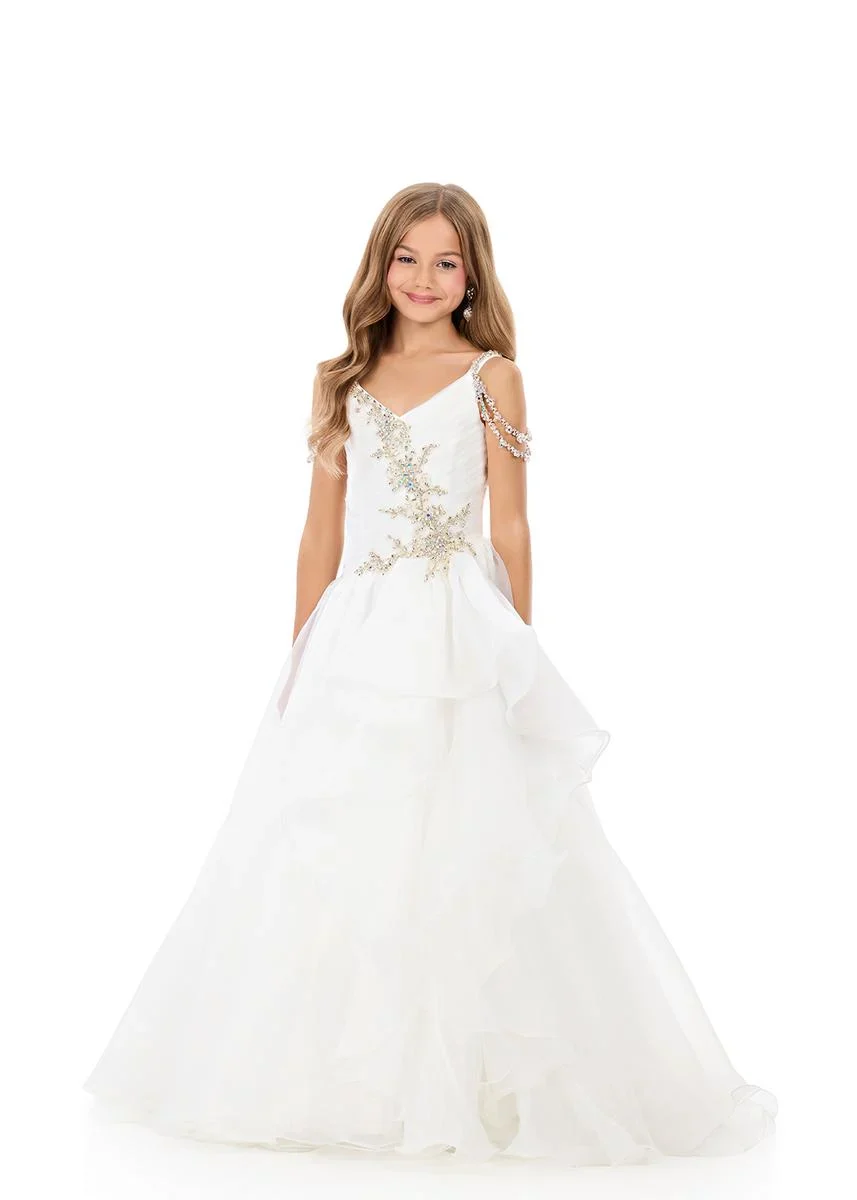 Ashleylauren 8378 Kids Pageant Dress Ballgown - Image 5