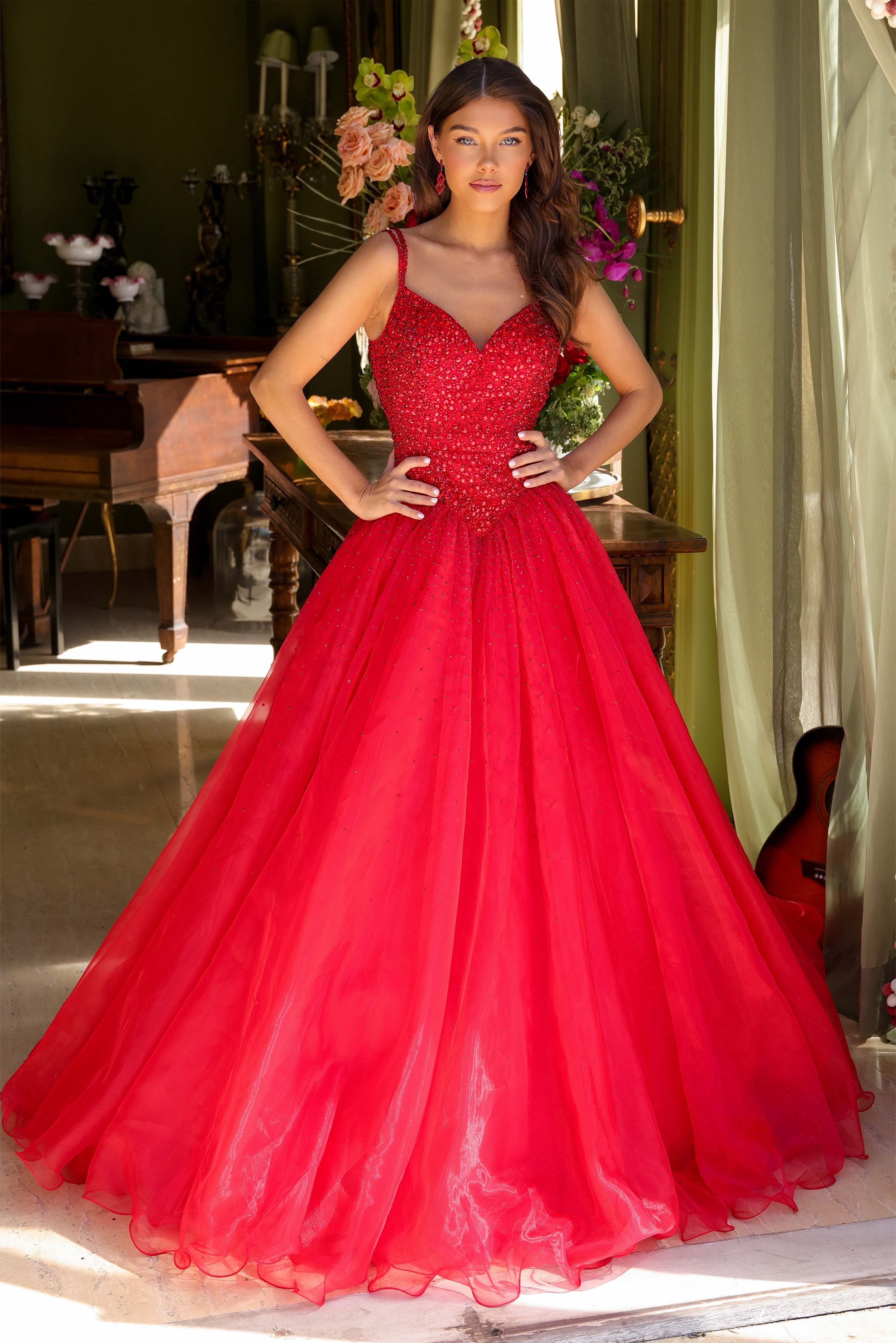 Ava Presley 29522 Pageant Ballgown Princess Seam Tulle Sweetheart Neckline - Image 3