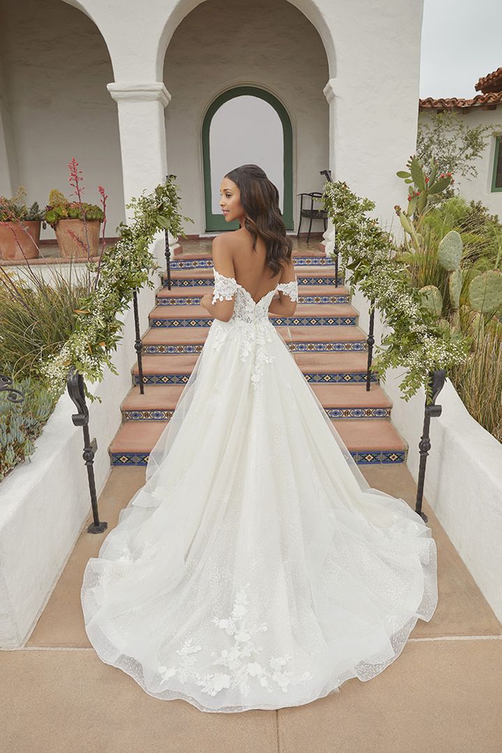 Beloved Bridal B372 Size 4 Astley Wedding Dress by Casablanca Bridal Lace Off the Shoulder Ballgown - Image 2