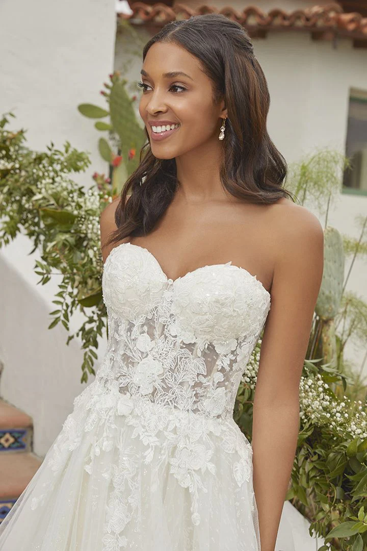 Beloved Bridal B372 Size 4 Astley Wedding Dress by Casablanca Bridal Lace Off the Shoulder Ballgown - Image 6