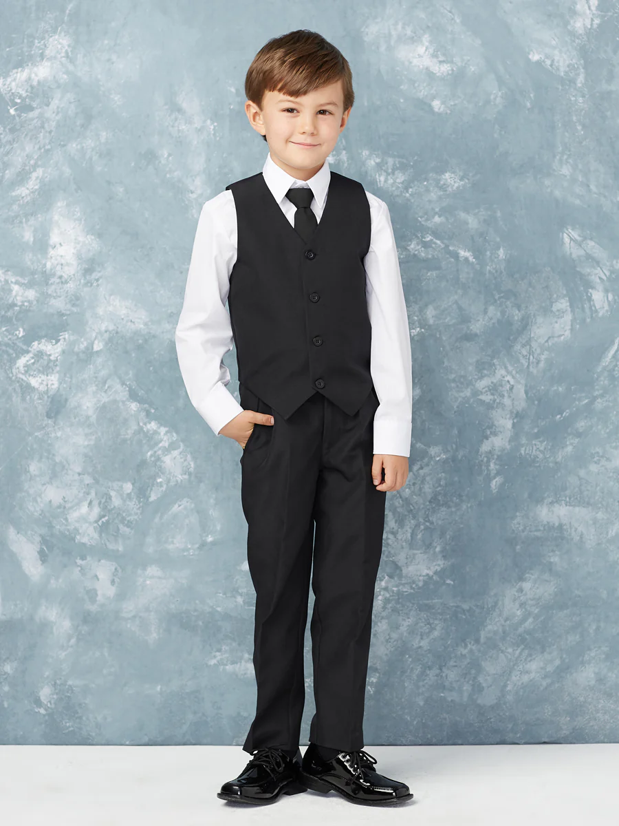 Boy's 5 Piece SLIM FIT Tuxedo Set - Choose Your Color & Size 4020 - Image 3