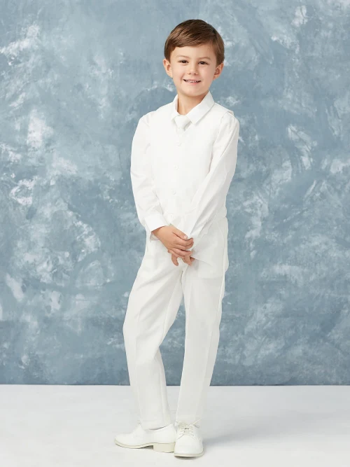 Boy's 5 Piece SLIM FIT Tuxedo Set - Choose Your Color & Size 4020 - Image 6