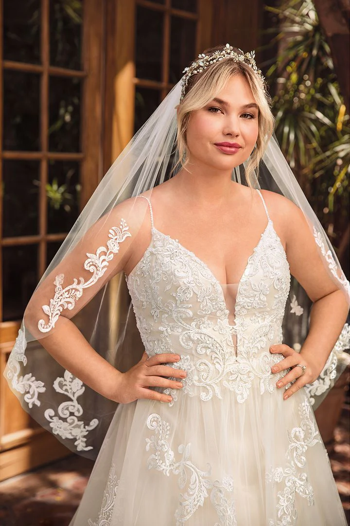 Casablanca Beloved BL286 Delilah Size 12 Lace A Line Wedding Dress Bridal Gown - Image 5