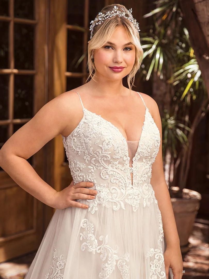Casablanca Beloved BL286 Delilah Size 12 Lace A Line Wedding Dress Bridal Gown - Image 8