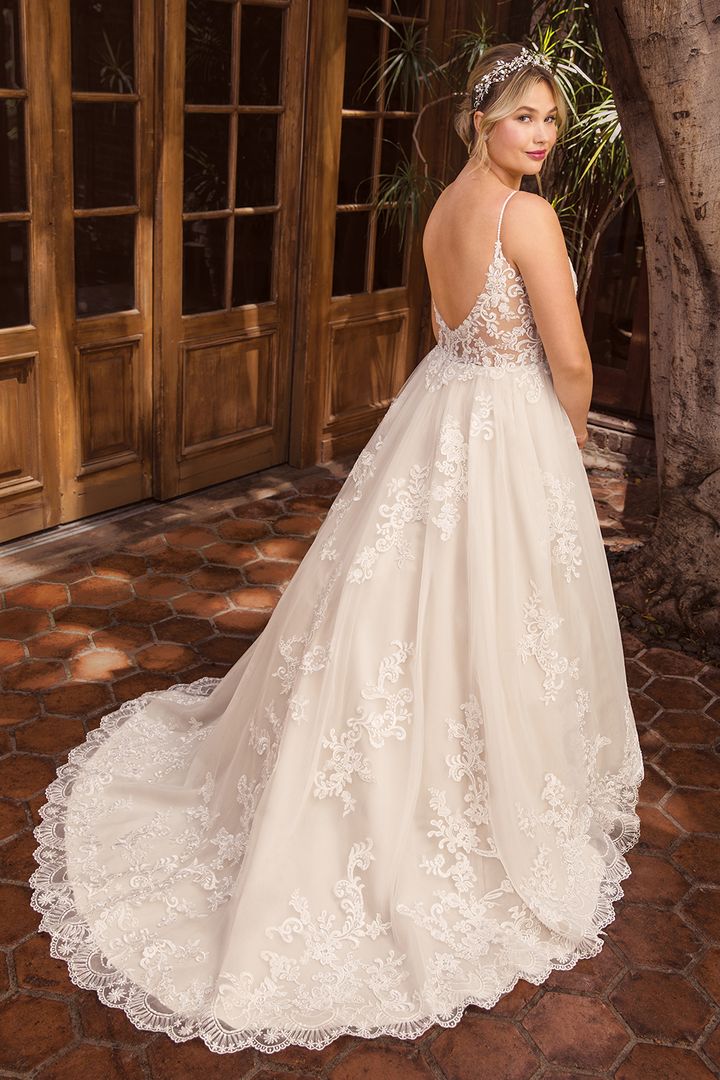 Casablanca Beloved BL286 Delilah Size 12 Lace A Line Wedding Dress Bridal Gown - Image 9