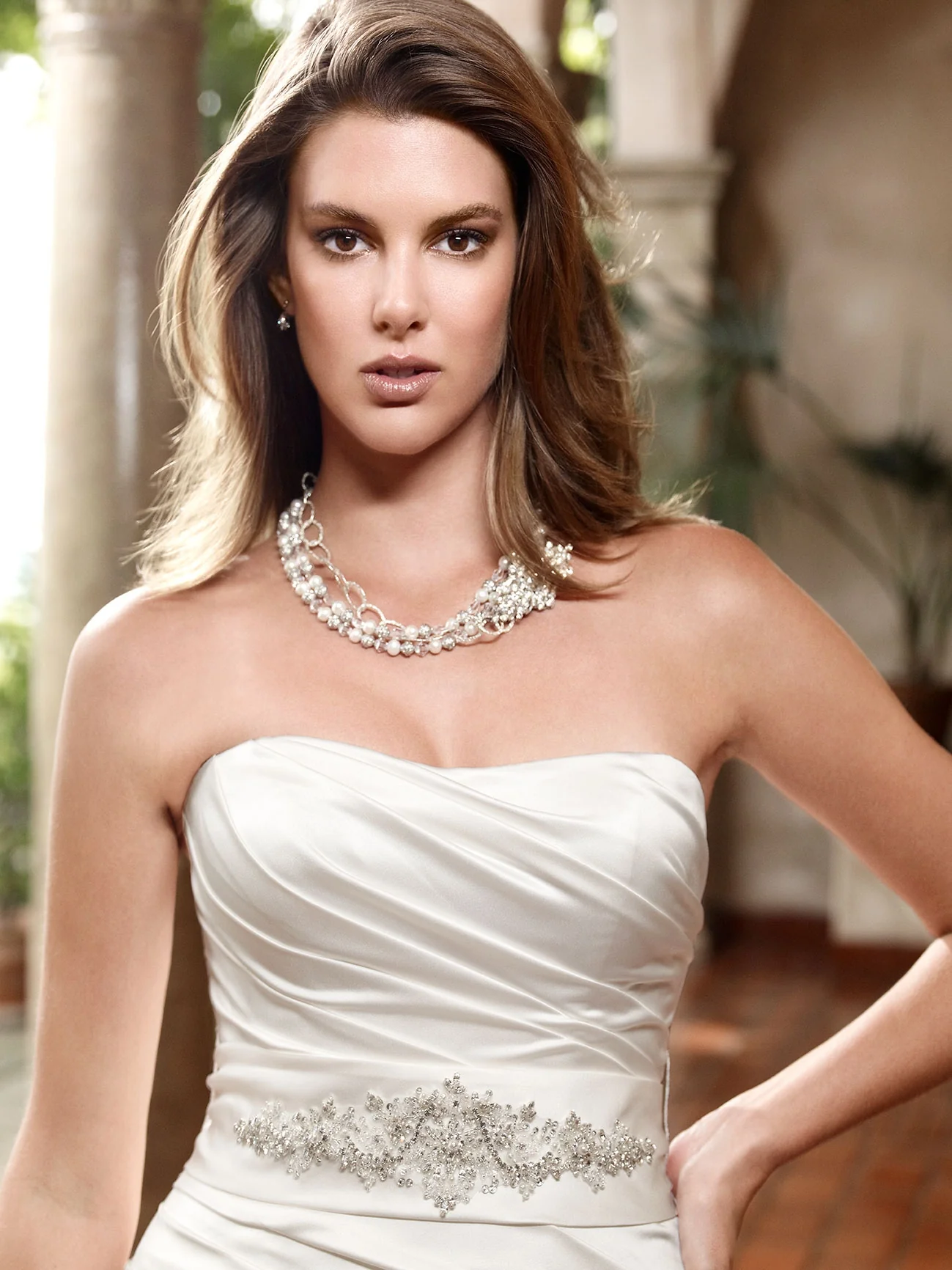 Casablanca Bridal 2018 Size 16 Fit & Flare Wedding Dress Belt Ballgown Plus Size - Image 3
