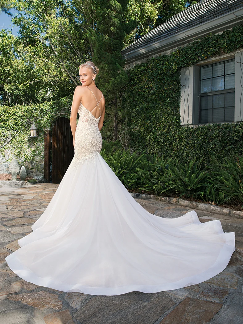 Casablanca Bridal 2359 Clara Wedding Dress Embellished V Neckline Fit and Flare - Image 7