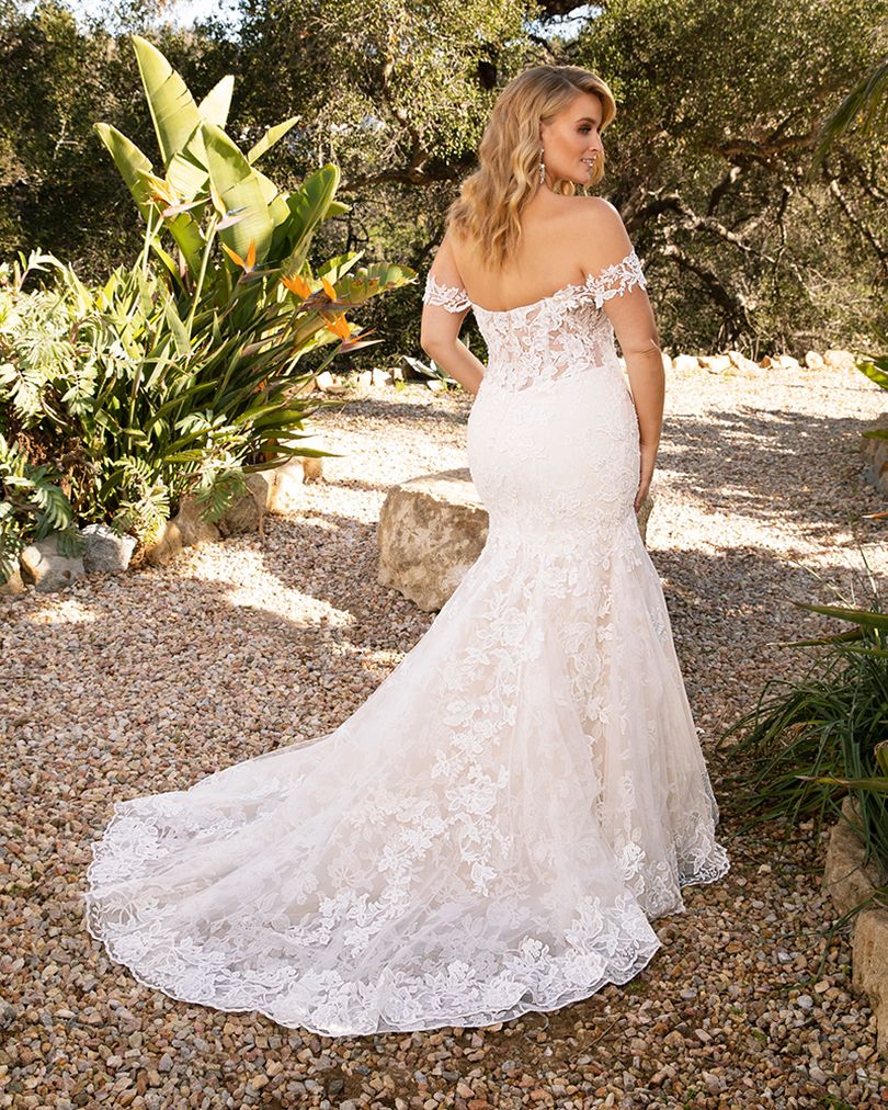 Casablanca Bridal 2376 KARINA Size 14, 20 Fit and Flare Wedding Dress Bridal Gown Lace Off the Shoulder - Image 10