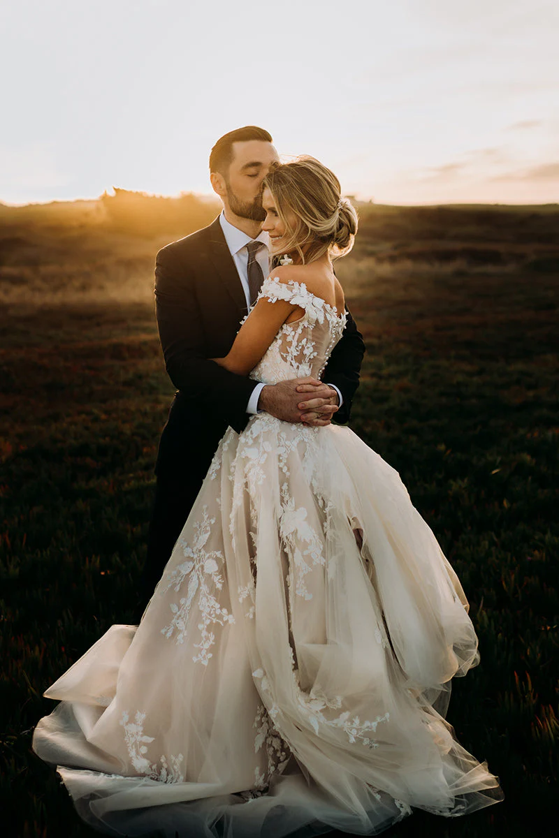 Casablanca Bridal 2406 Size 8 White Wedding Dress EVELINA Off the shoulder ballgown Bridal Gown - Image 8