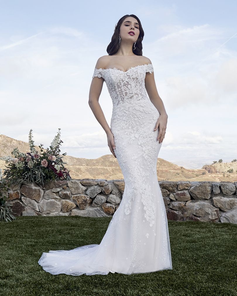 Casablanca Bridal 2419 Size 16, 18 MCKENZIE Wedding Dress Overskirt Bridal Gown off the shoulder - Image 4