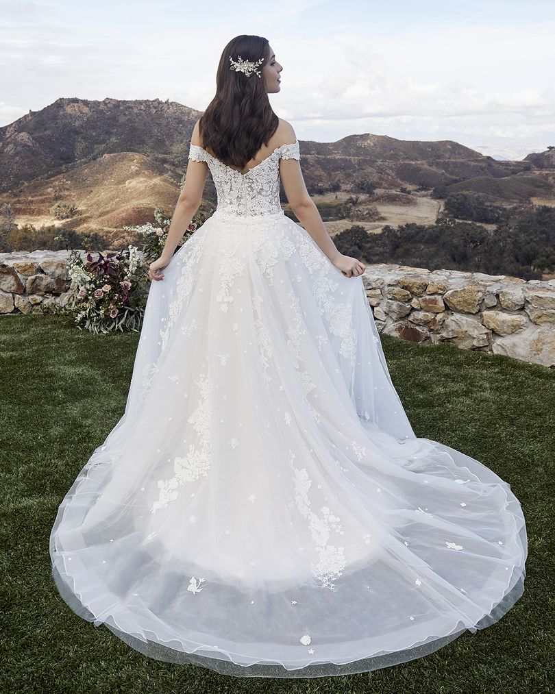 Casablanca Bridal 2419 Size 16, 18 MCKENZIE Wedding Dress Overskirt Bridal Gown off the shoulder - Image 5
