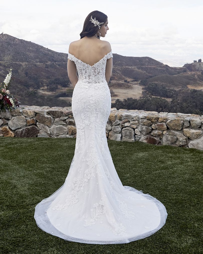 Casablanca Bridal 2419 Size 16, 18 MCKENZIE Wedding Dress Overskirt Bridal Gown off the shoulder - Image 6