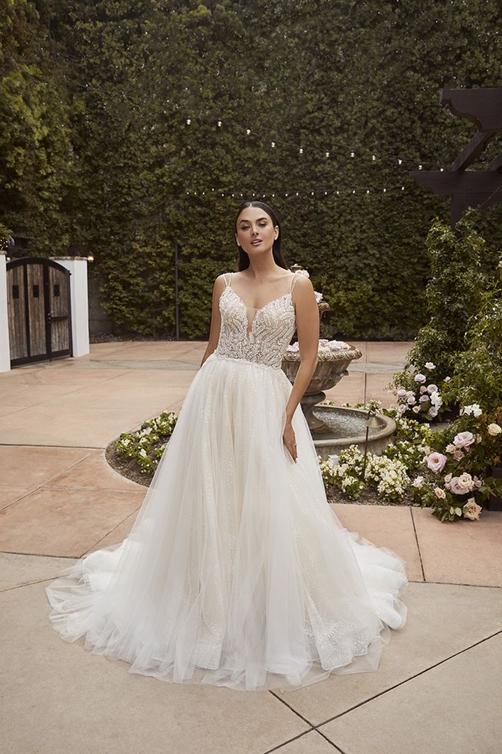 Casablanca Bridal 2462FB Carrie Wedding Dress A Line Embellished Bodice - Image 4