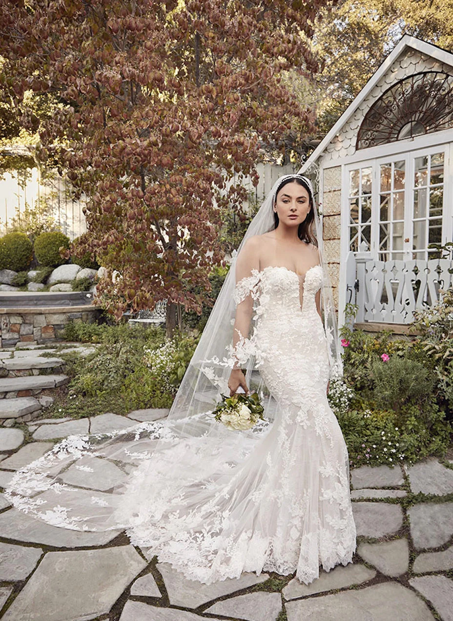 Casablanca Bridal 2491 size 6 Sand/Nude/Ivory Palmer Wedding Dress Bridal Gown Lace - Image 2