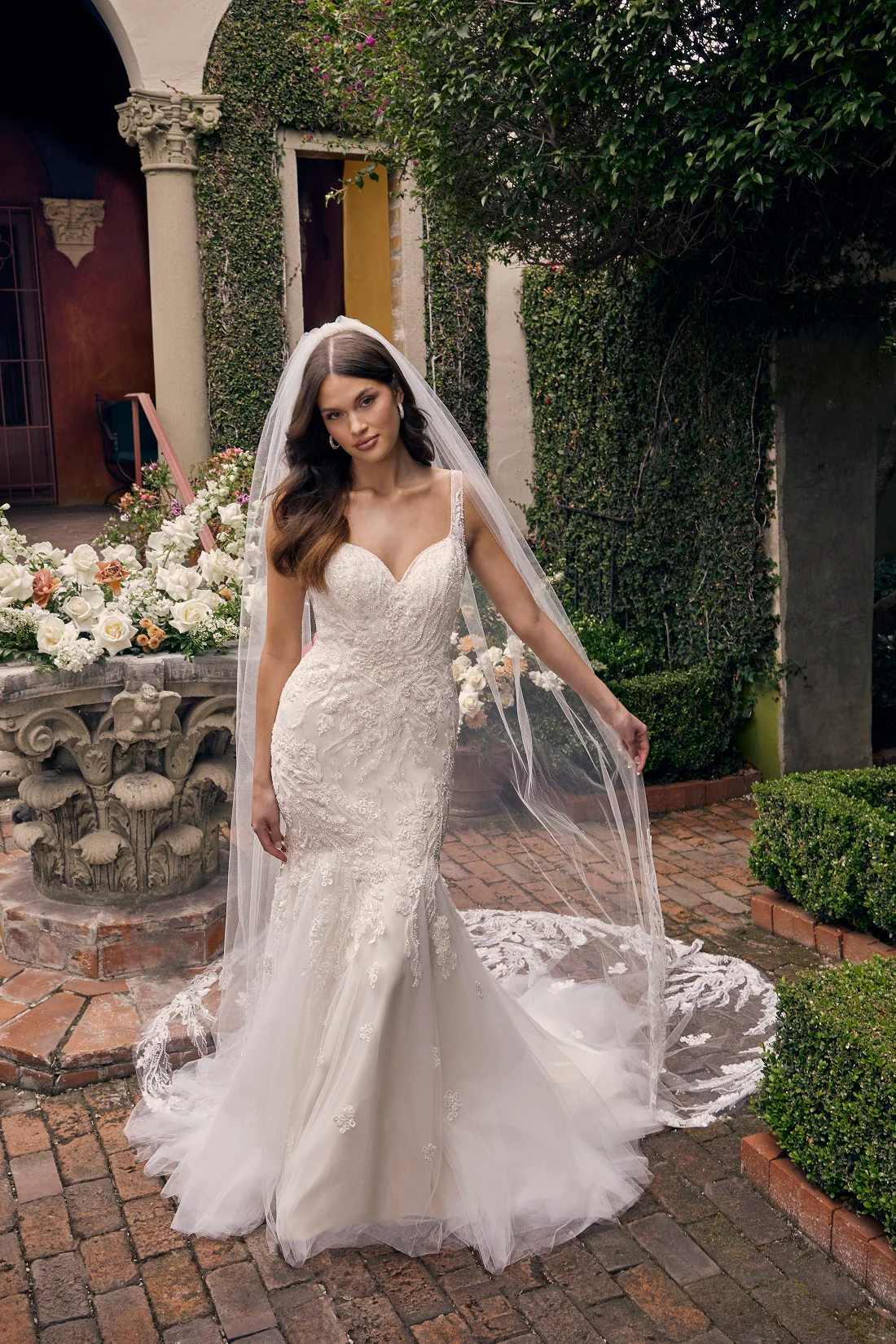 Casablanca Bridal 2546 Sylvie Wedding Dress fit and flare sweetheart lace Bridal Gown - Image 4
