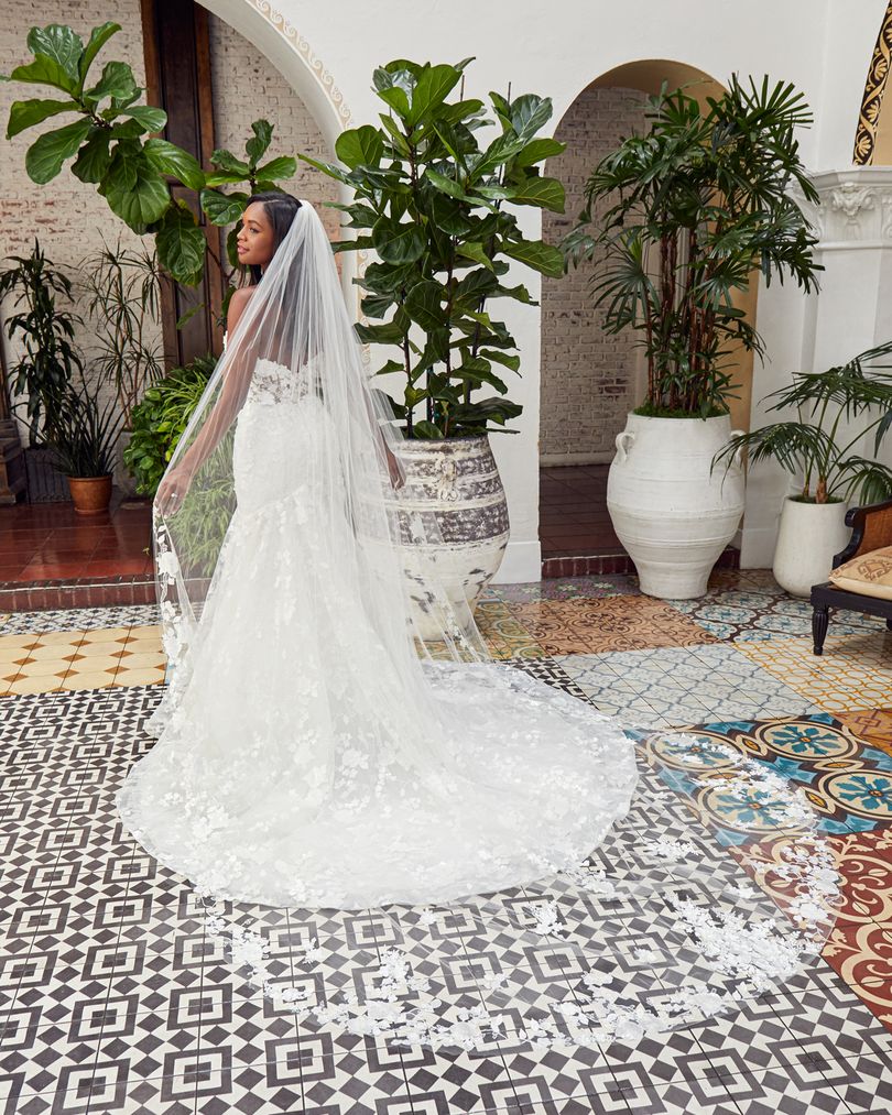 Casablanca Beloved Maren BL359 Sheer Floral Wedding Dress Bridal Gown - Image 3
