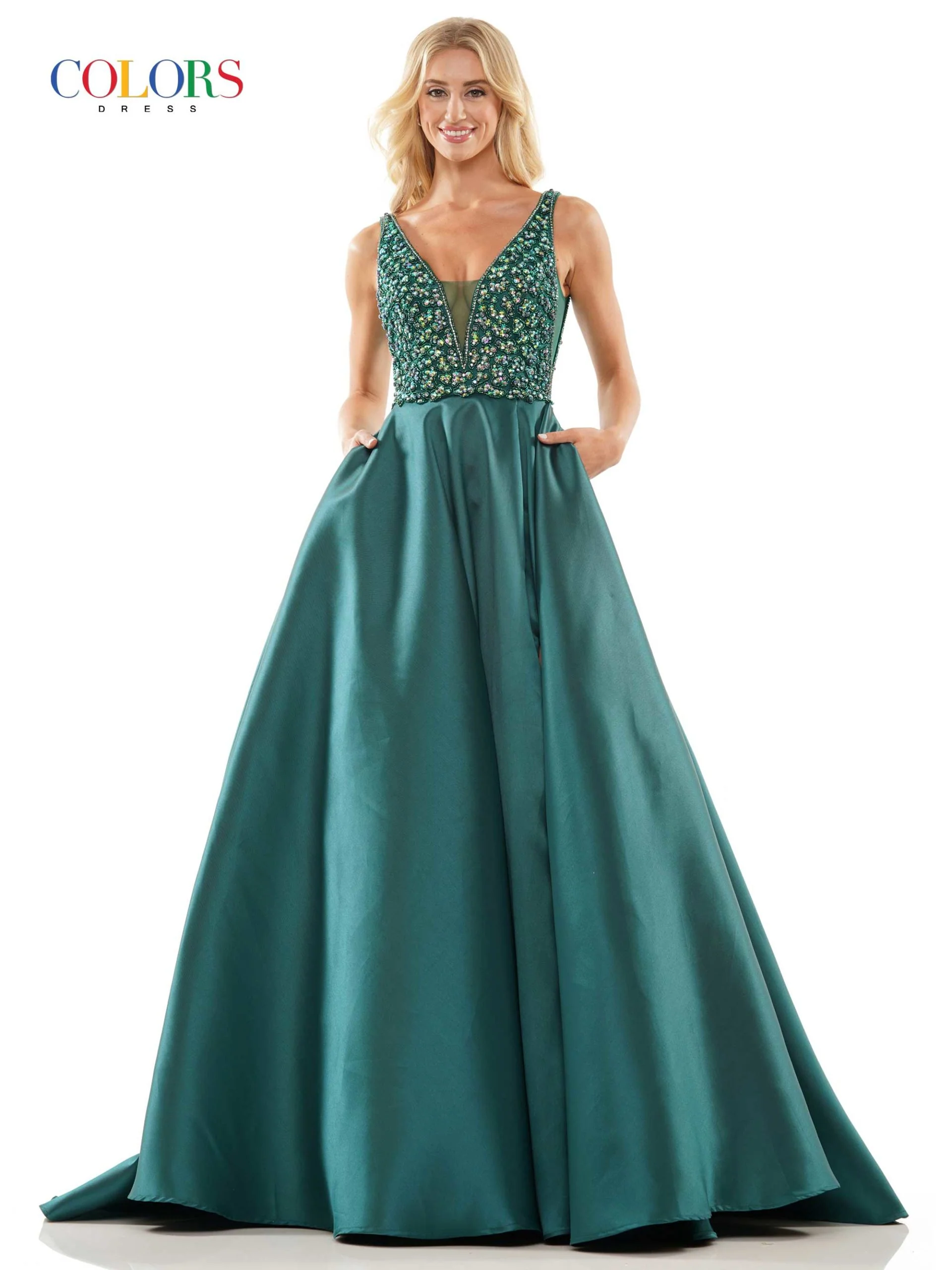 Colors Dress 2966 Prom and Pageant Gown Size 6 Red - Image 3