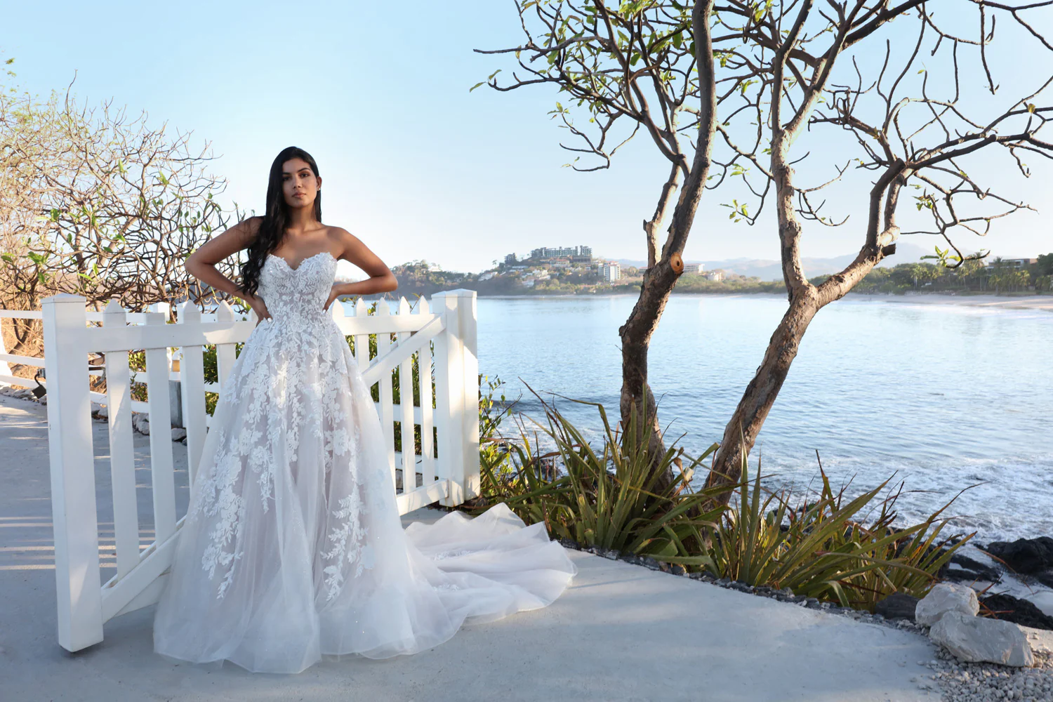 Davinci Bridal 50668 Long Shimmer A Line wedding dress off the shoulder Bridal Gown - Image 5