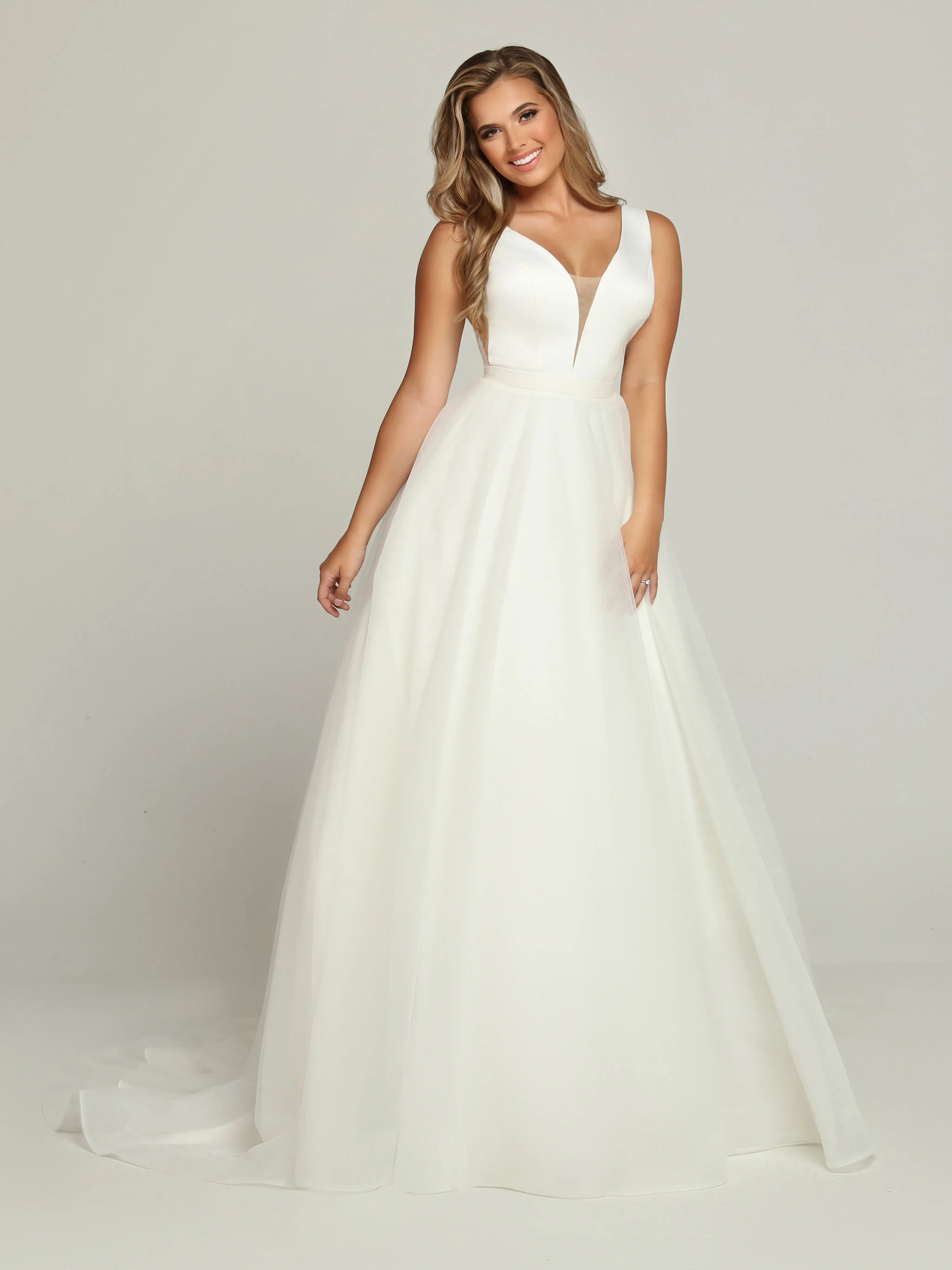 Davinci Bridal 50685 Tea length Ballgown removable skirt wedding dress Bridal Gown Tulle - Image 2