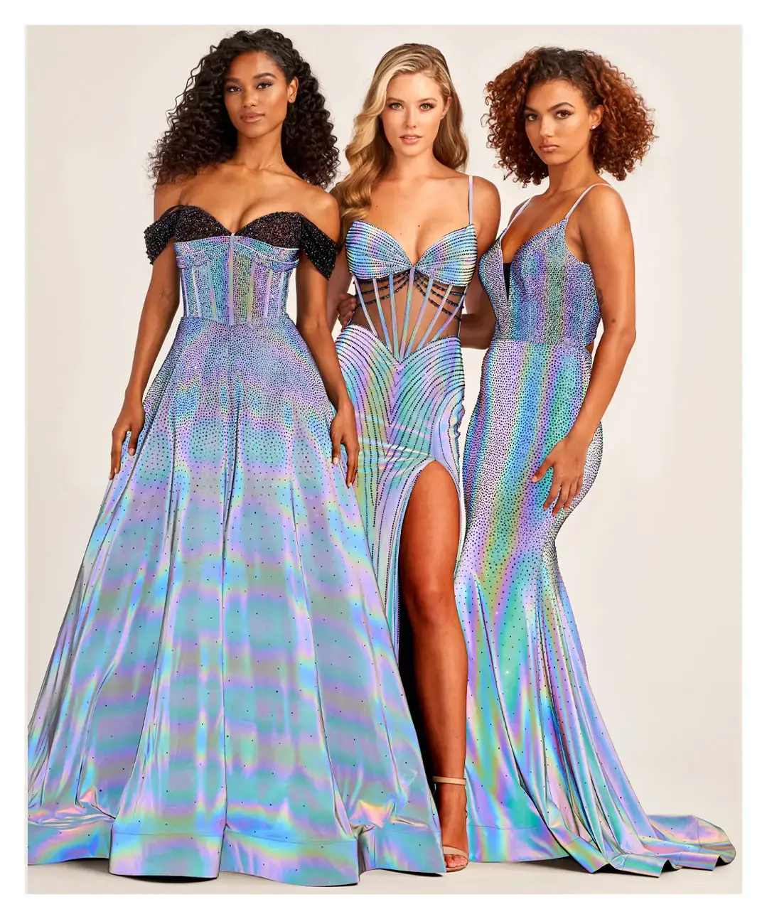 Ellie Wilde EW35701 Size 0, 8 SUPERNOVA Long Mermaid Holographic Prom Dress Crystal SUPERNOVA - Image 3
