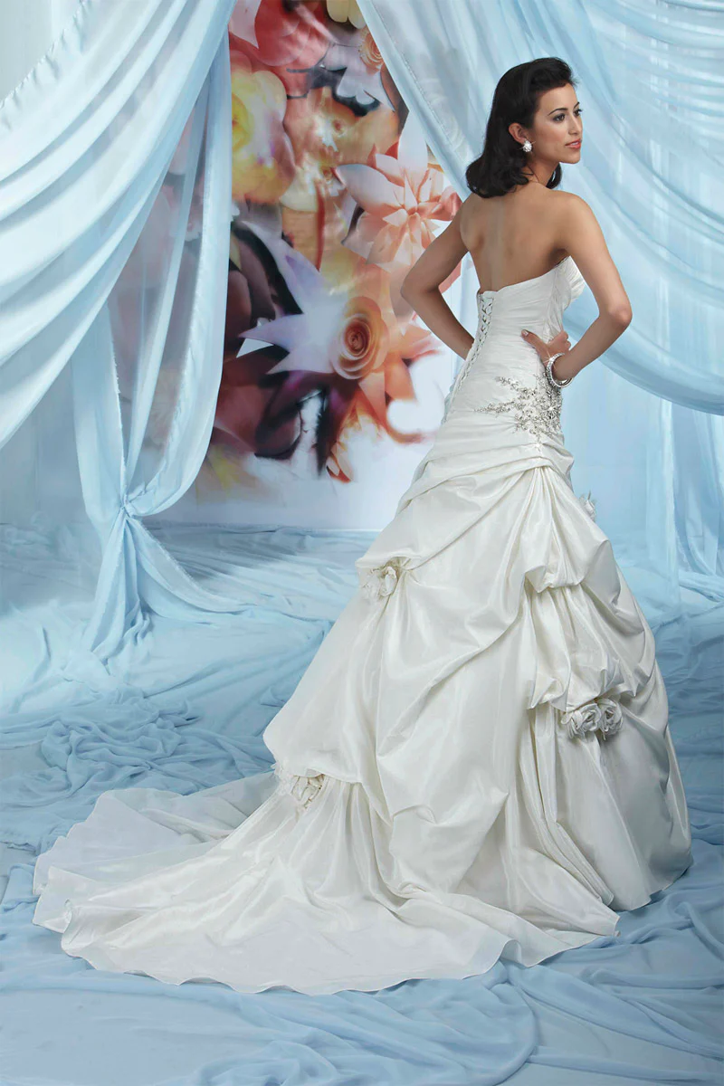 Impression Bridal Dress 10010 Size 14 Ivory Ballgown Wedding Dress - Image 3