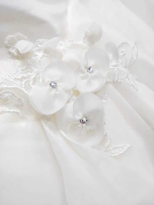 Impression Bridal Gown 10068 Size 28 Ivory Wedding Dress Ballgown One Shoulder - Image 8