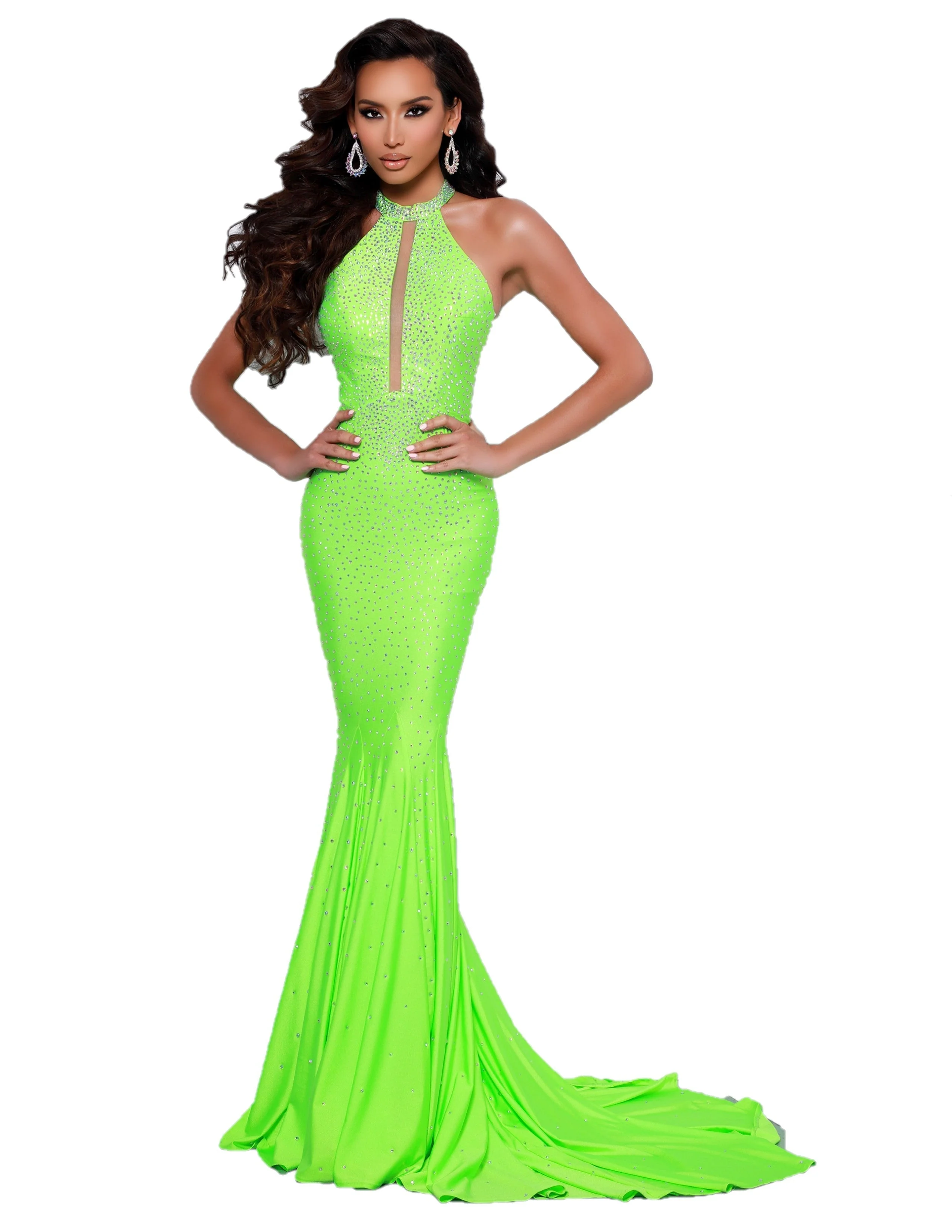 Johnathan Kayne 2037 Size 0 Flamingo Mermaid Pageant Dress - Image 3