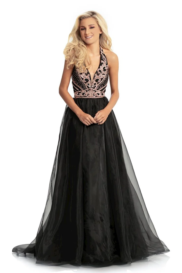 Johnathan Kayne 9066 Size 12 Rose Gold Halter prom Dress Formal Pageant Gown - Image 4