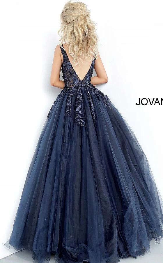 Jovani 55634 Size 00, 10 Fuchsia Ballgown Dress Prom Lace Tulle Pageant Sheer 3d Floral - Image 11