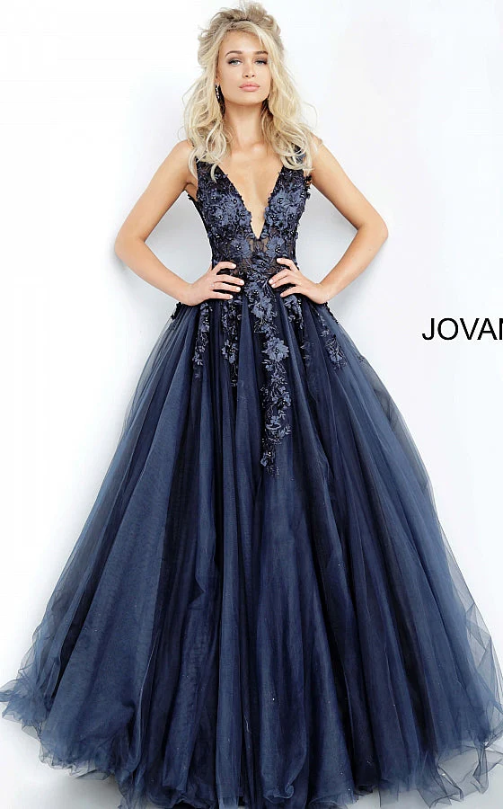 Jovani 55634 Size 00, 10 Fuchsia Ballgown Dress Prom Lace Tulle Pageant Sheer 3d Floral - Image 6