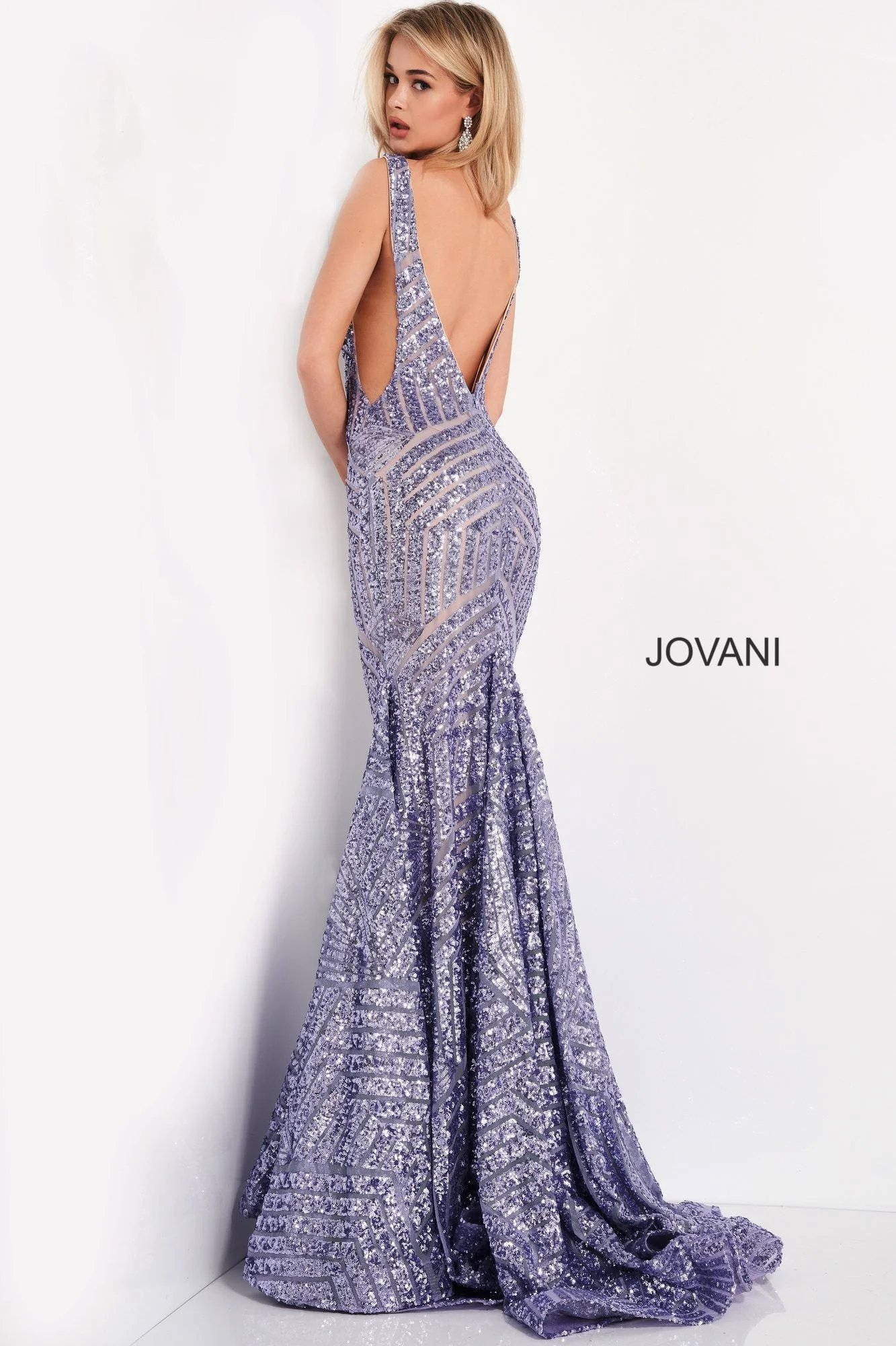 Jovani 59762 Size 0 Blush Nude prom dress Sequin - Image 18