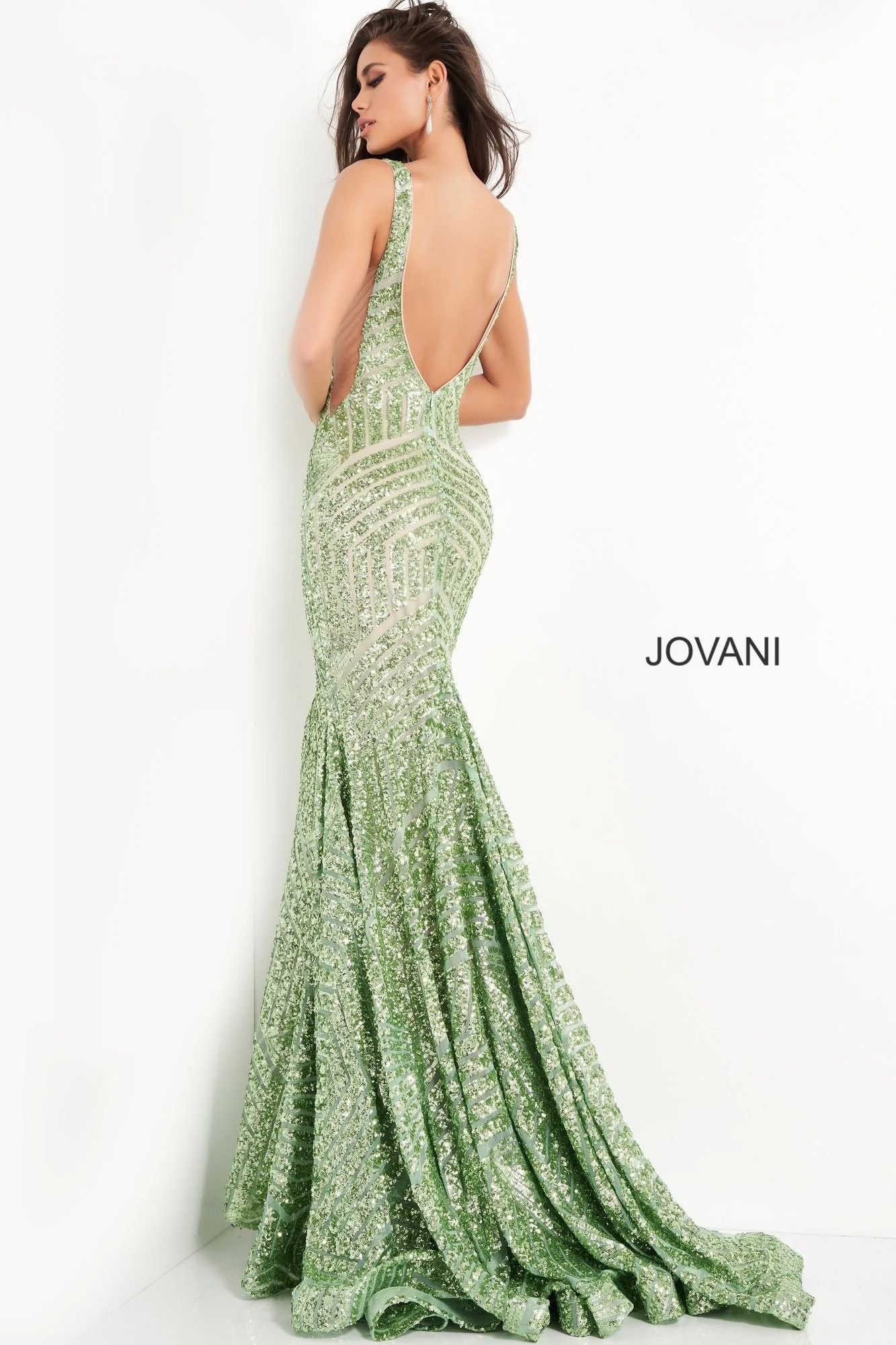 Jovani 59762 Size 0 Blush Nude prom dress Sequin - Image 30