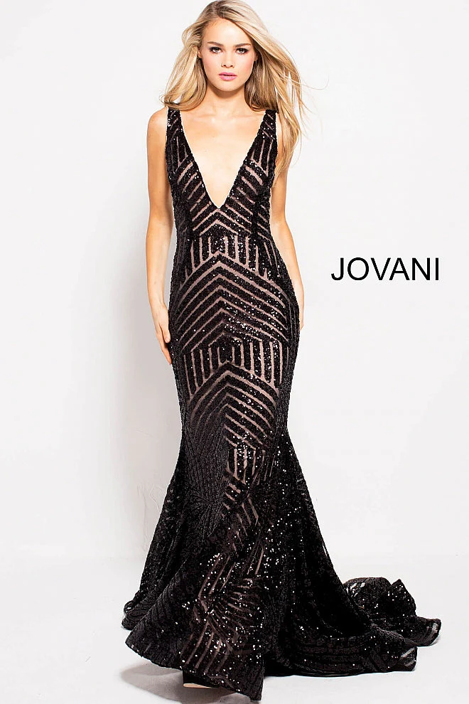 Jovani 59762 Size 0 Blush Nude prom dress Sequin - Image 40