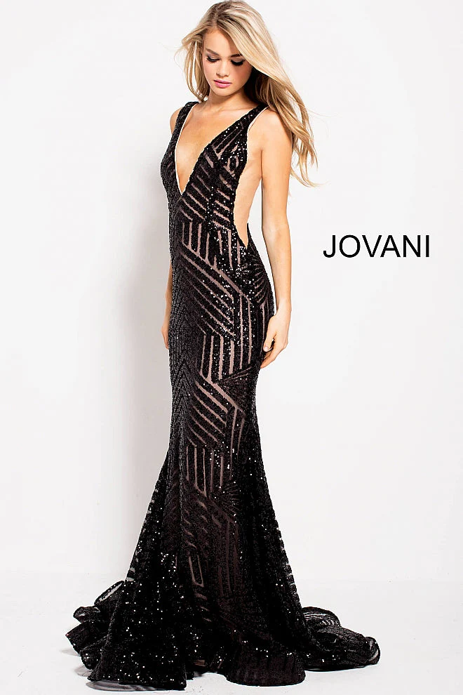 Jovani 59762 Size 0 Blush Nude prom dress Sequin - Image 41