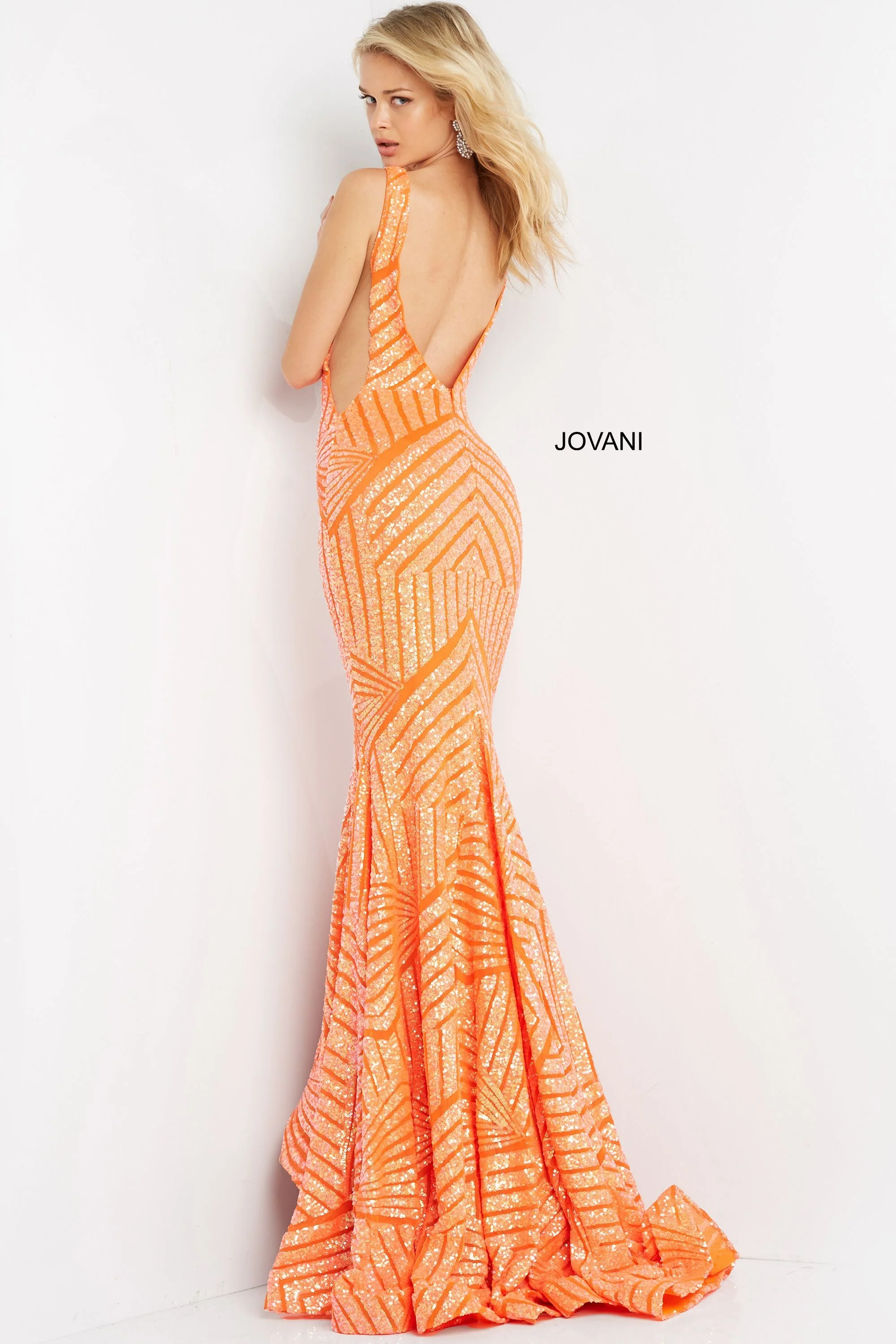 Jovani 59762 Size 0 Blush Nude prom dress Sequin - Image 49